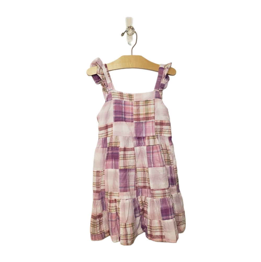 Crewcuts Size 5 Girls Patchwork Ruffled Tiered Sundress